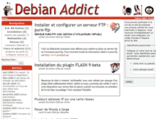 Tablet Screenshot of debianaddict.org